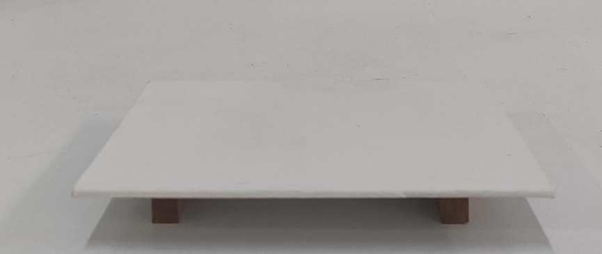 Bandeja Mdf Retangular Branca 13X20Cm  - Wanusa Nunes Andrade