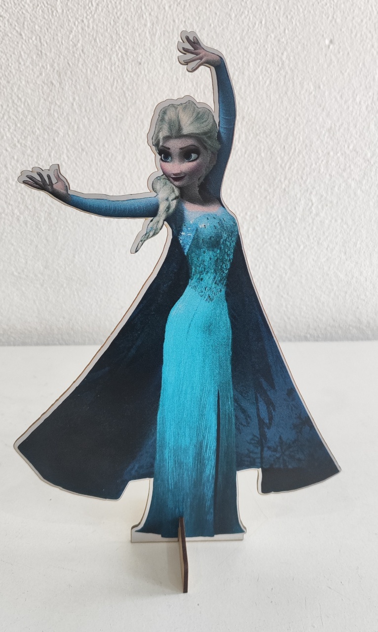 Display Mdf de Mesa  Frozen Vestido Azul - Wanusa Nunes Andrade