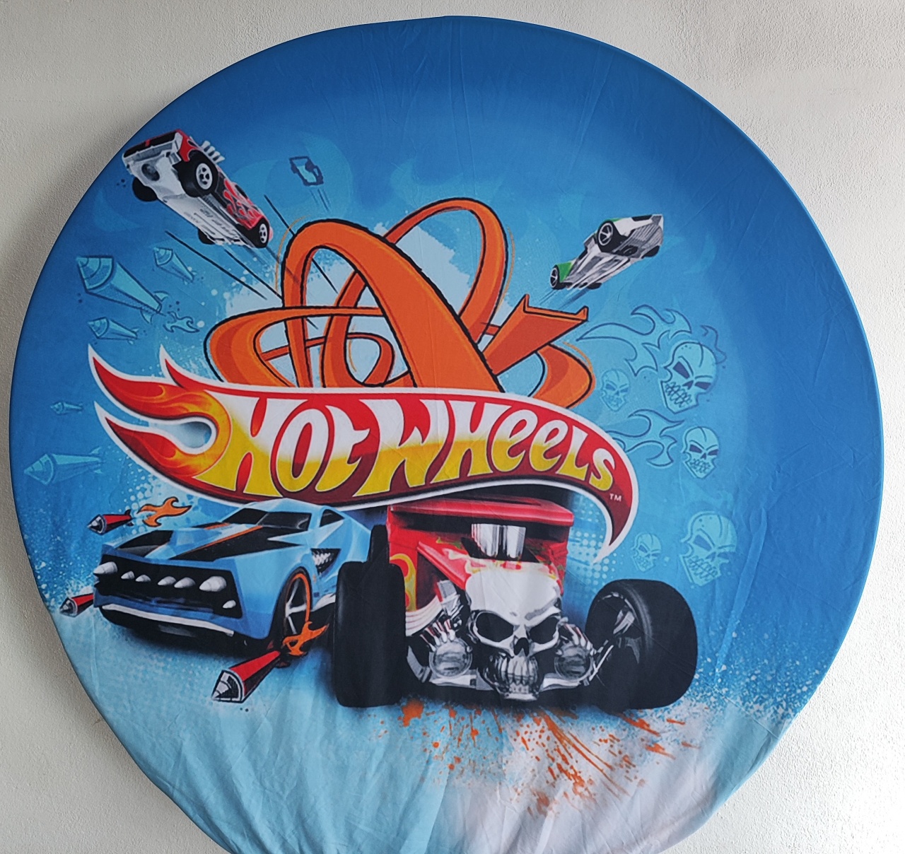 Painel Redondo Hotwheels 1.80Cm     - Wanusa Nunes Andrade