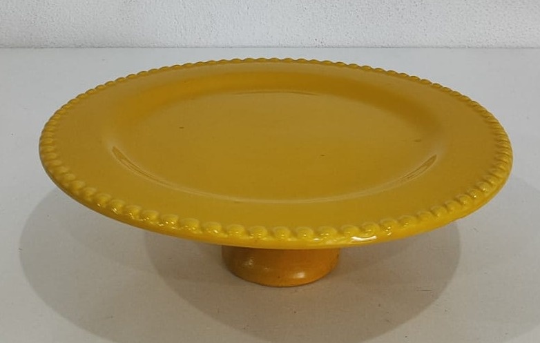 Boleira Baixa Amarelo 7X27Cm   - Wanusa Nunes Andrade