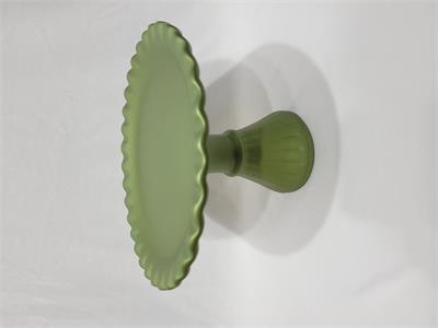 Porta Doce Alto Com Babado Verde Fosco - Nanda Pegue e Monte