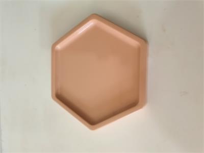 Bandeija Hexagonal  Rose - Nanda Pegue e Monte