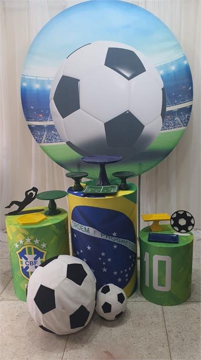 Kit Painel Redondo  Com Cilindro Brasil - Nanda Pegue e Monte