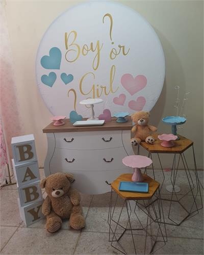 Kit Cha Revelaçao Com Cubos Baby - Nanda Pegue e Monte