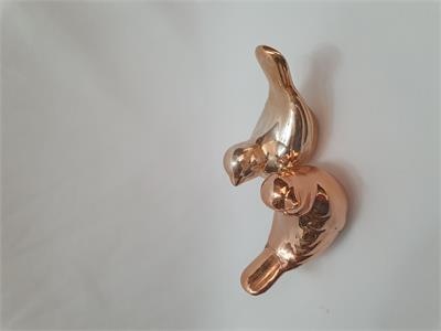 Casal Passarinho Pequeno Rose Gold - Nanda Pegue e Monte