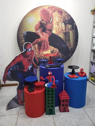 Kit Homem Aranha Com Cilindros - Nanda Pegue e Monte