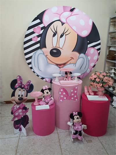 Kit Minnie Rosa - Nanda Pegue e Monte