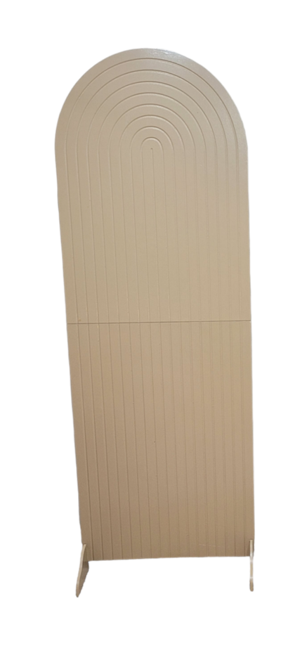 Romano de Mdf Riscado Creme  Escuro - Nanda Pegue e Monte