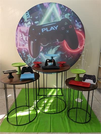 Kit Video Game Com Painel Redondo - Nanda Pegue e Monte