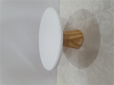 Porta Doce Mdf Branco Cogumelo - Nanda Pegue e Monte