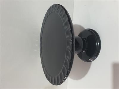 Porta Doce Preto 23 Cm Cerâmica - Nanda Pegue e Monte