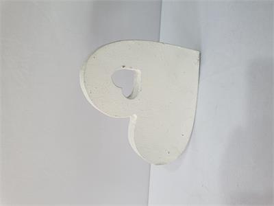 Coração Branco Mdf - Nanda Pegue e Monte
