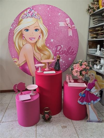 Kit Barbie Com Painel Redondo  Padrão Com 3 Cilindros - Nanda Pegue e Monte