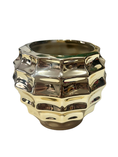 Mini Vaso Dourado 3D - Nanda Pegue e Monte