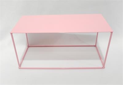 Porta Doce Retangular Ferro Rosa - Nanda Pegue e Monte