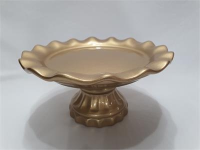 Porta Doces Médio Com Babado Dourado - Nanda Pegue e Monte