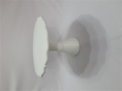 Porta Bolo Cerâmica  25 Cm Alto Branca - Nanda Pegue e Monte