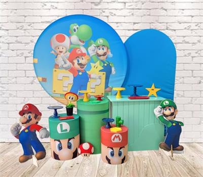 Kit Luxo Mario E Luigi - Nanda Pegue e Monte