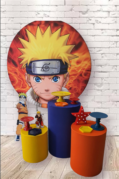 Kit Naruto Painel Redondo - Nanda Pegue e Monte