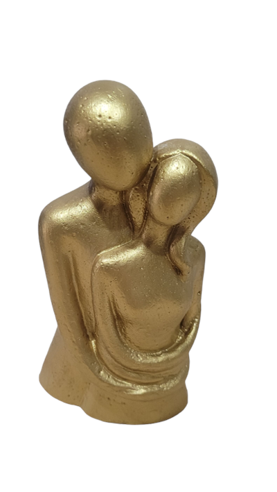 Busto Casal Dourado Fosco Pequeno - Nanda Pegue e Monte