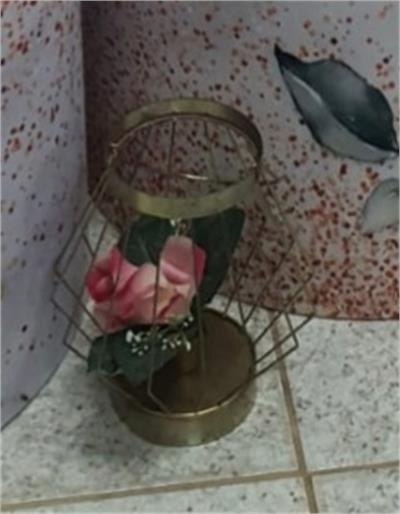 Gaiola Decorativa Com Flores - Nanda Pegue e Monte
