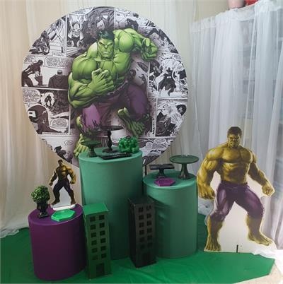 Kit Hulk Painel Redondo Com  Trio de Cilindros - Nanda Pegue e Monte
