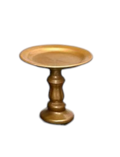 Porta Doce Dourado Alto Estilo Romano - Nanda Pegue e Monte