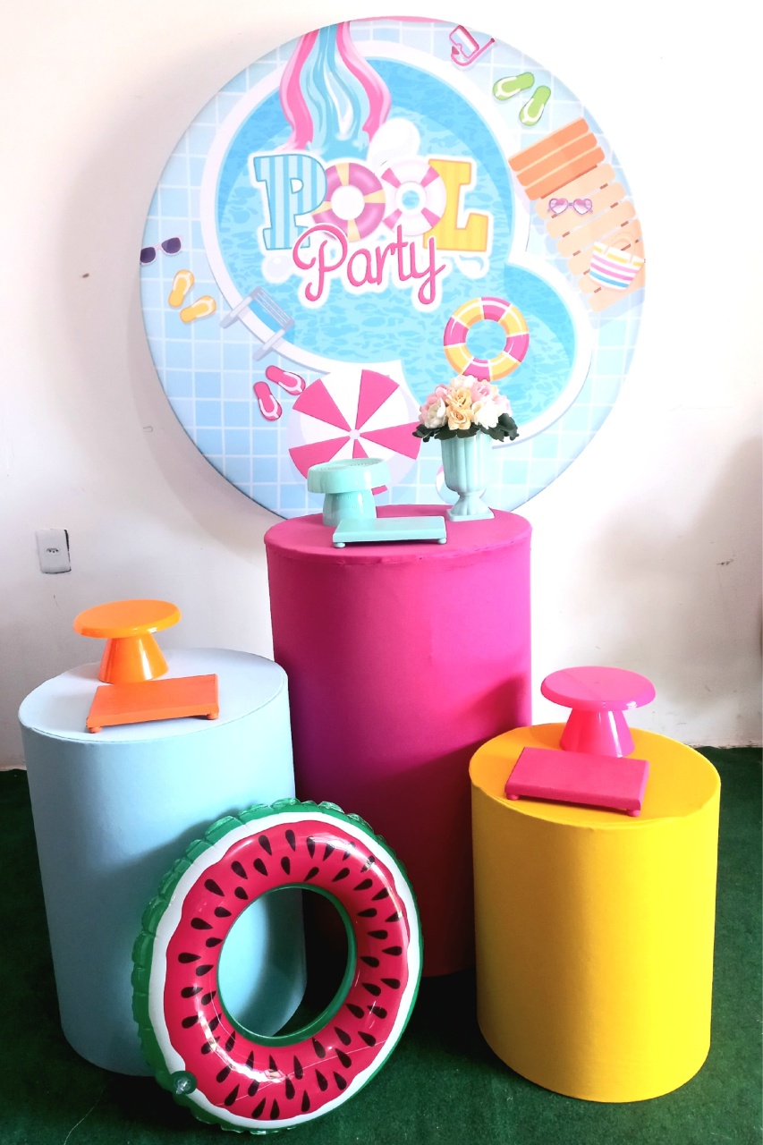 Kit Prata Pool Party  - FESTAFACILPEGUEMONTECG