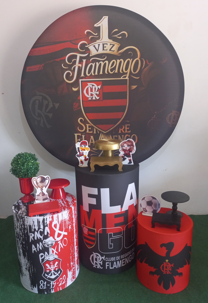 Kit Prata Futebol Flamengo - FESTAFACILPEGUEMONTECG