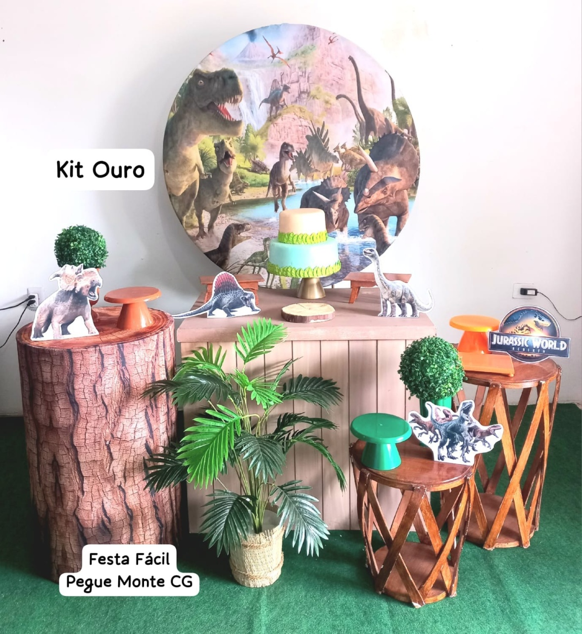 Kit Ouro Dinossauros 🦖  - FESTAFACILPEGUEMONTECG