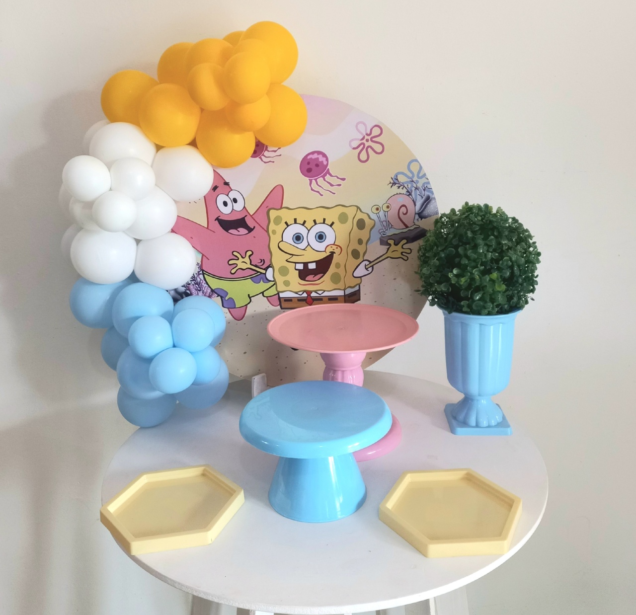 Festa Na Mesa Bob Esponja  - FESTAFACILPEGUEMONTECG