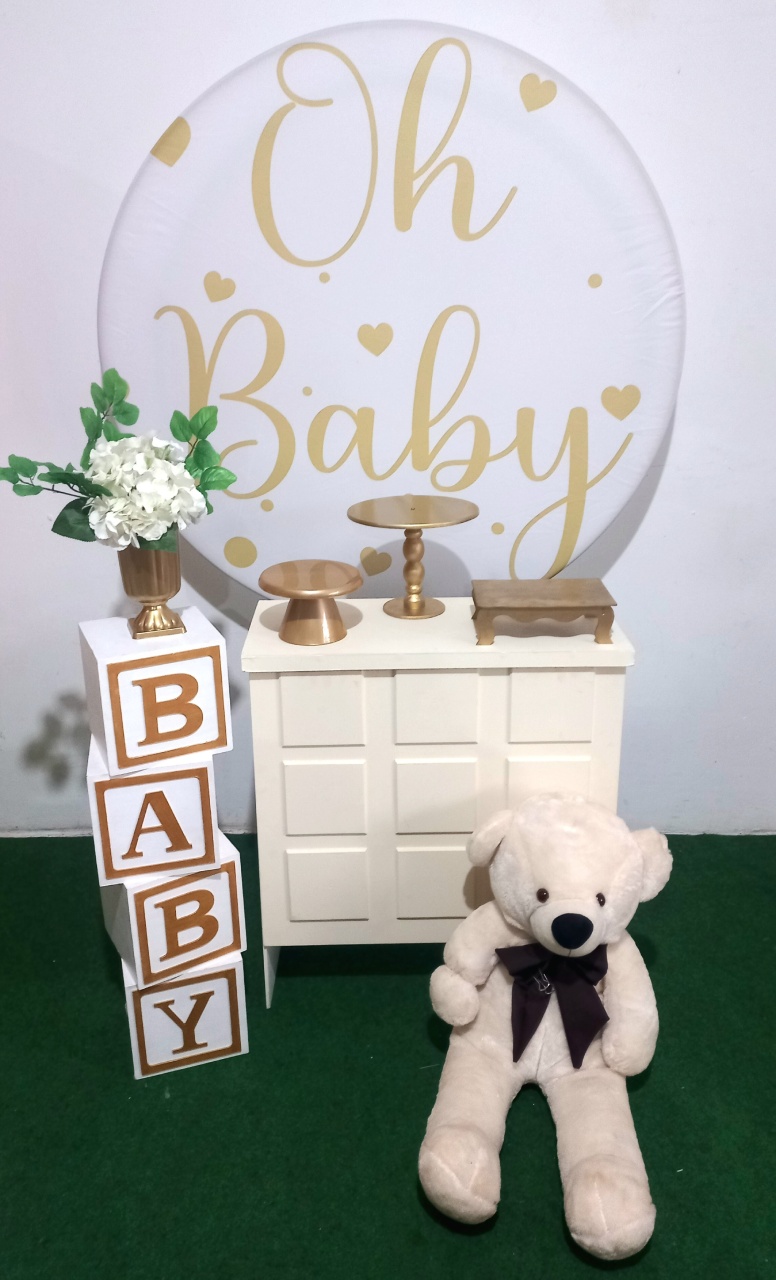 Kit Oh Baby Dourado ✨ - FESTAFACILPEGUEMONTECG