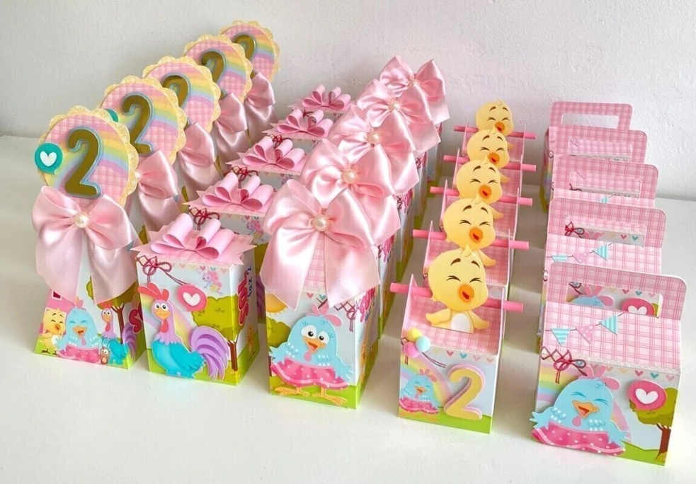 Pegue Monte Caixas Personalizadas Galinha Pintadinha - FESTAFACILPEGUEMONTECG