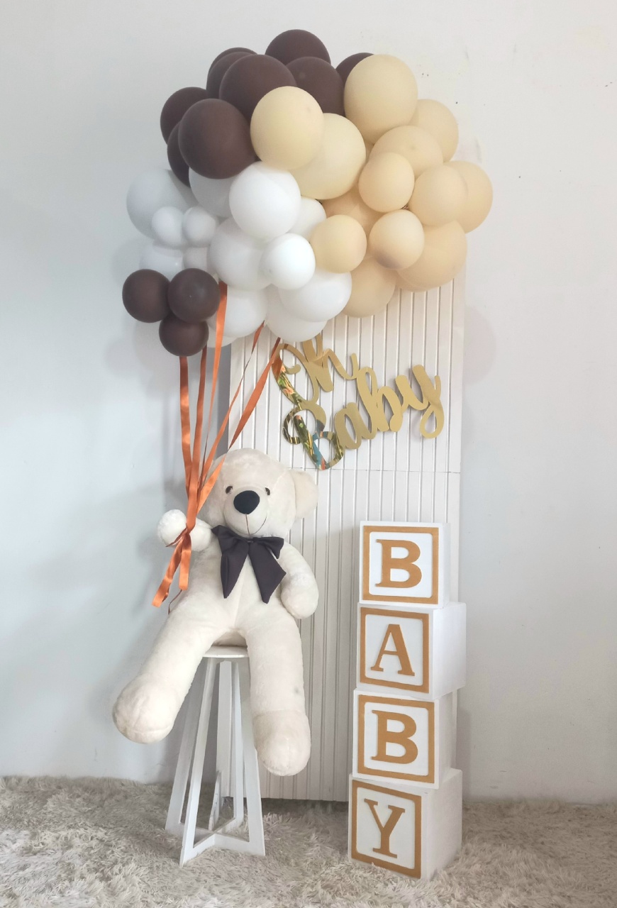 Kit Oh Baby – Ursinho Caramelo ✨ - FESTAFACILPEGUEMONTECG