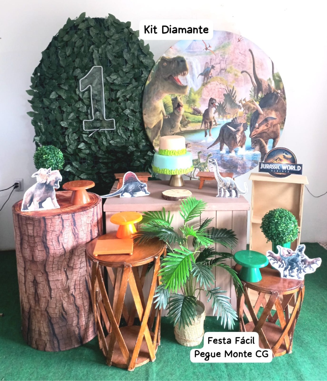 Kit Diamante Dinossauros 🦖 - FESTAFACILPEGUEMONTECG