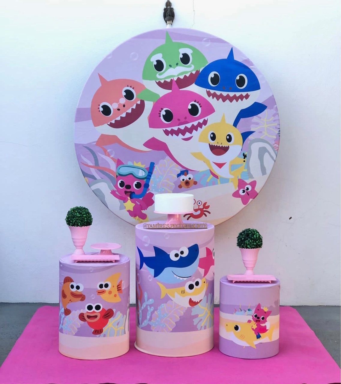 Baby Shark Menina Kit 1  - tamirespegueemonte