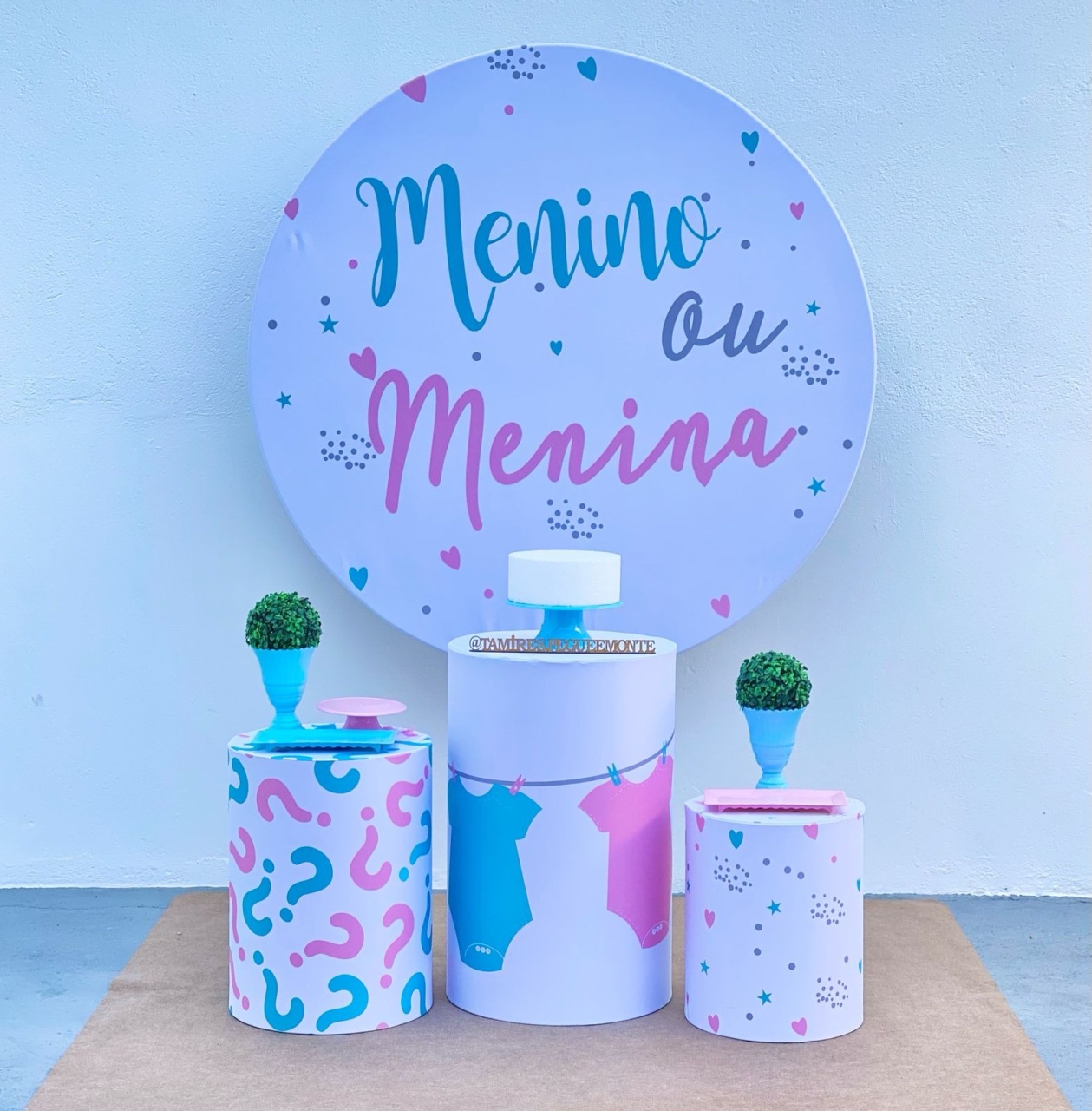 Chá Revelação Azul E Rosa Kit 1 - tamirespegueemonte