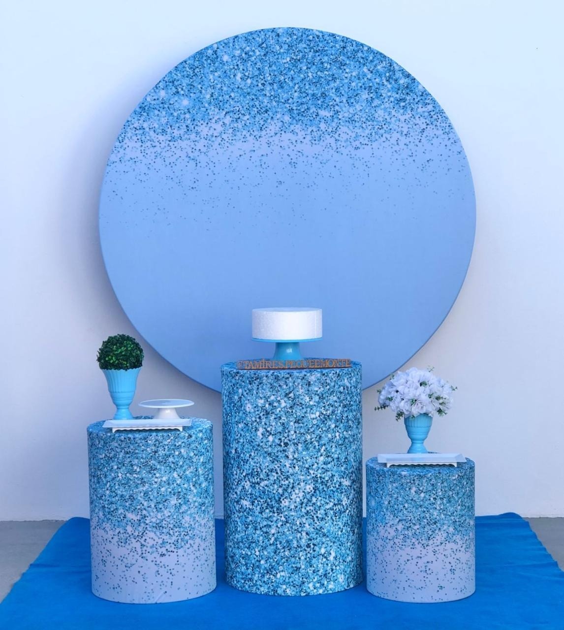 Azul Efeito Glitter Kit 1  - tamirespegueemonte