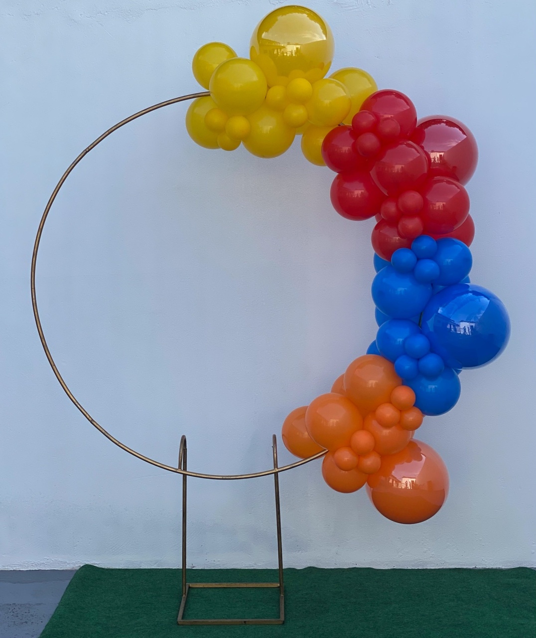Arco de Balões Em Blocos-(Amarelo, Vermelho, Azul E Laranja) Hotwheels  - tamirespegueemonte