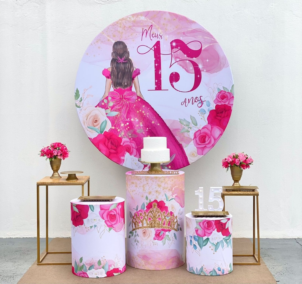 15 Anos Rosa - Kit 2 - tamirespegueemonte