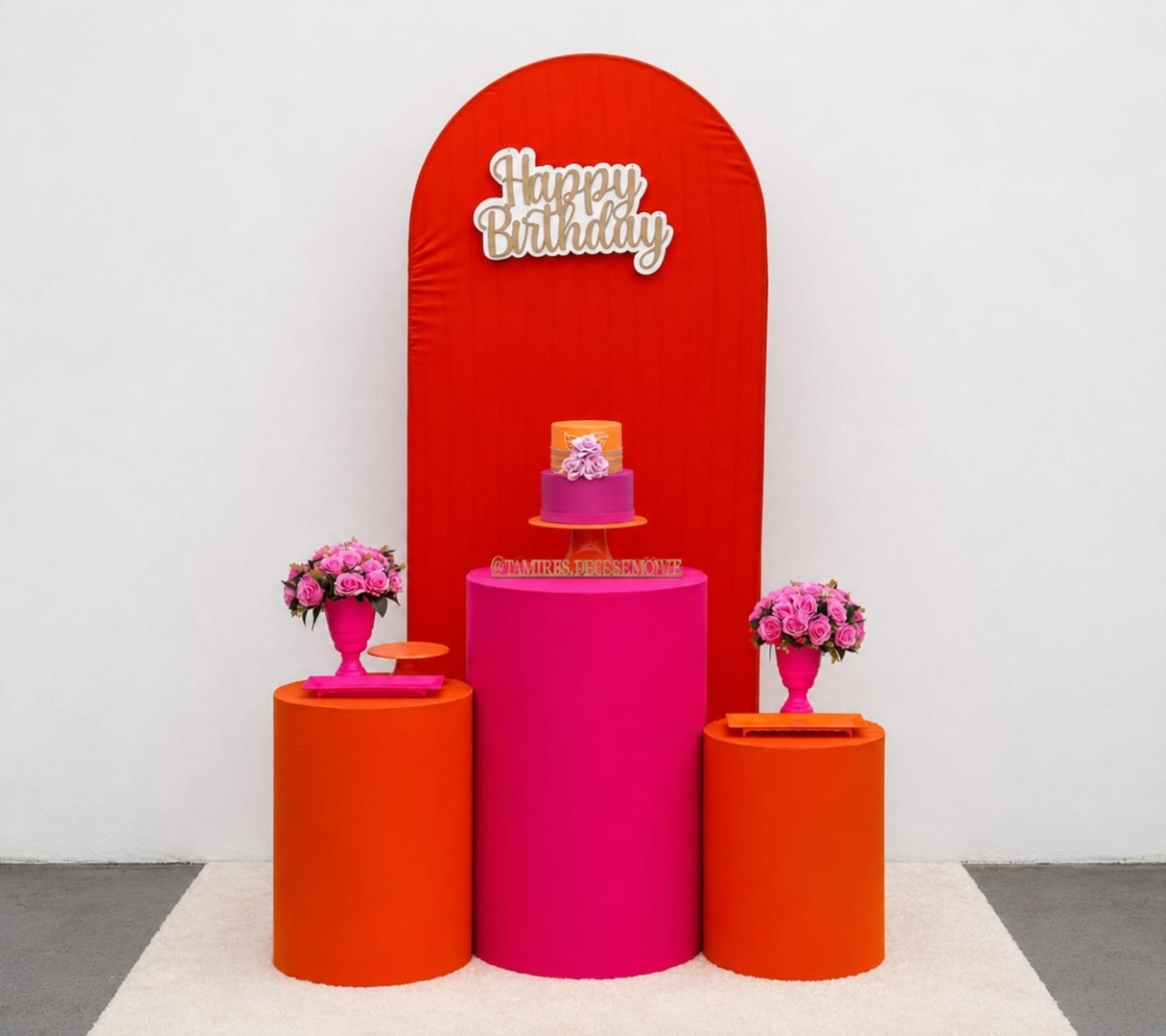 Romano Adulto Rosa Pink E Laranja - Kit 1 (Cilindros) - tamirespegueemonte