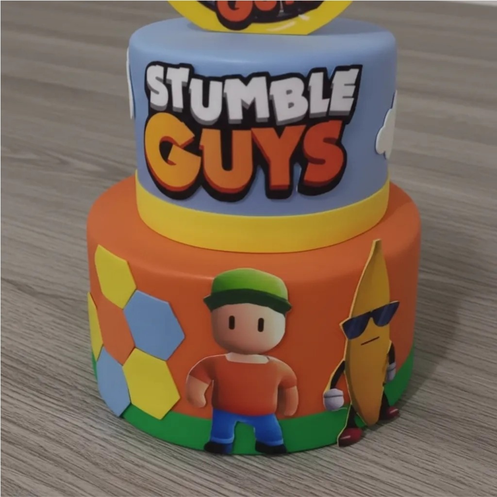 Bolo Fake - Stumble Guys (Orçamento) - tamirespegueemonte