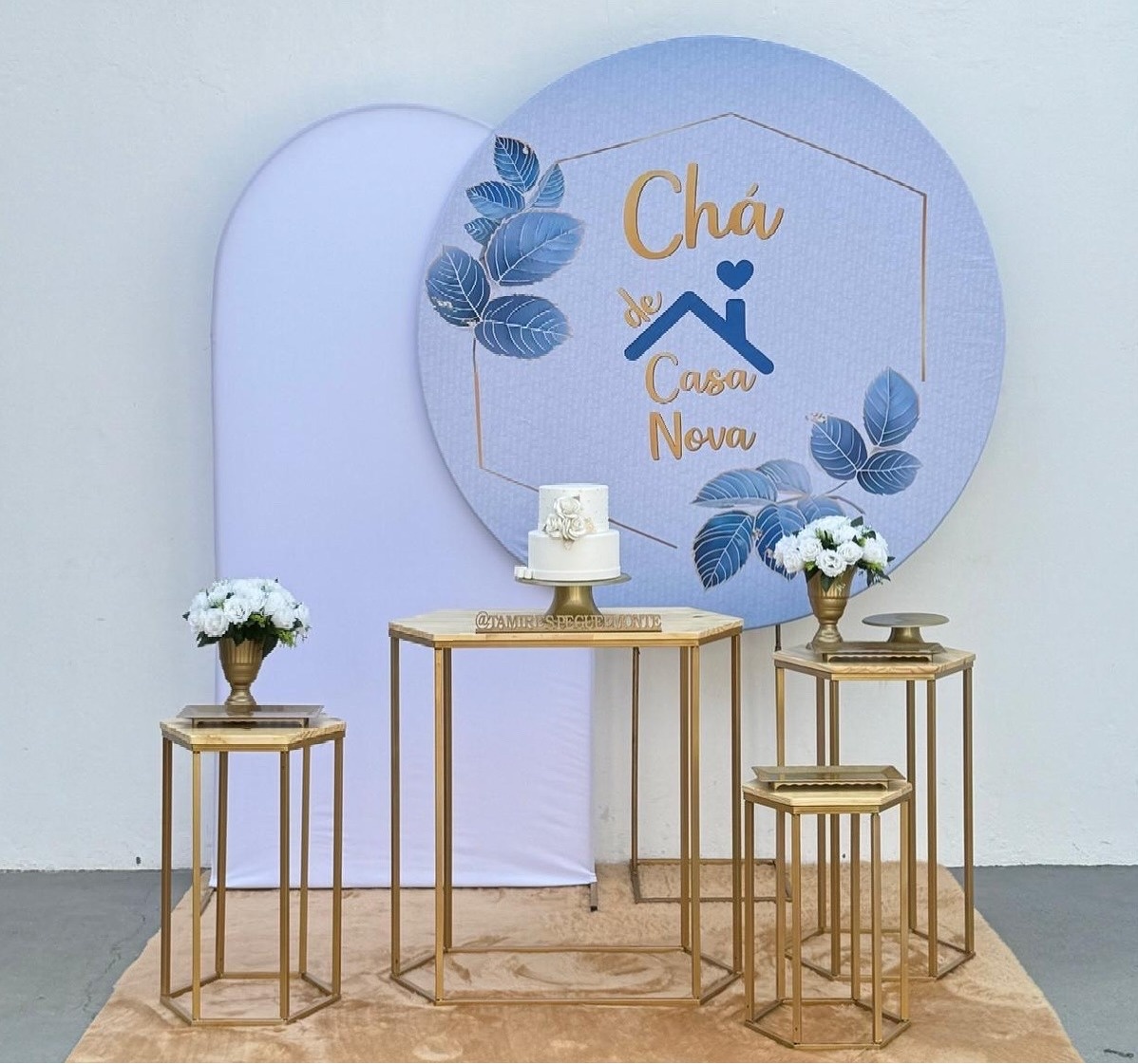 Chá de Casa Nova Azul Kit 3 (Mesinha) - tamirespegueemonte