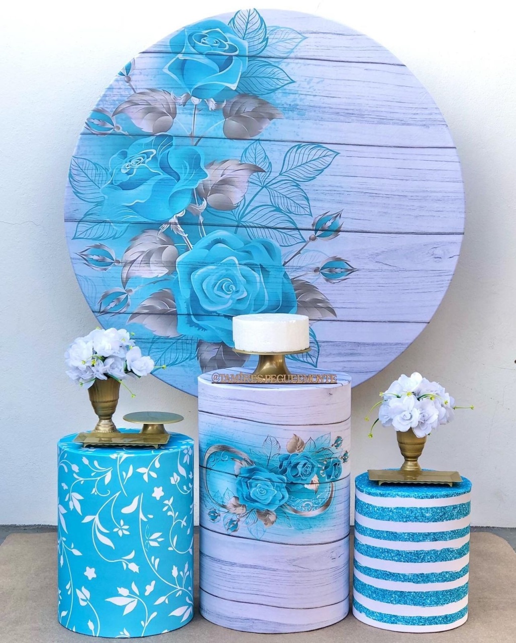 Floral Azul - Kit 1 - tamirespegueemonte