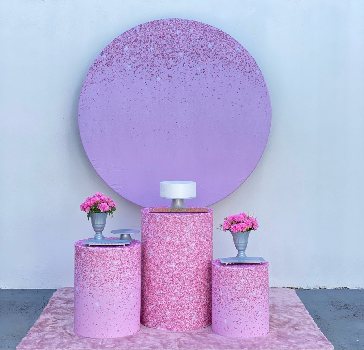 Efeito Glitter Rosa Kit 1  - tamirespegueemonte