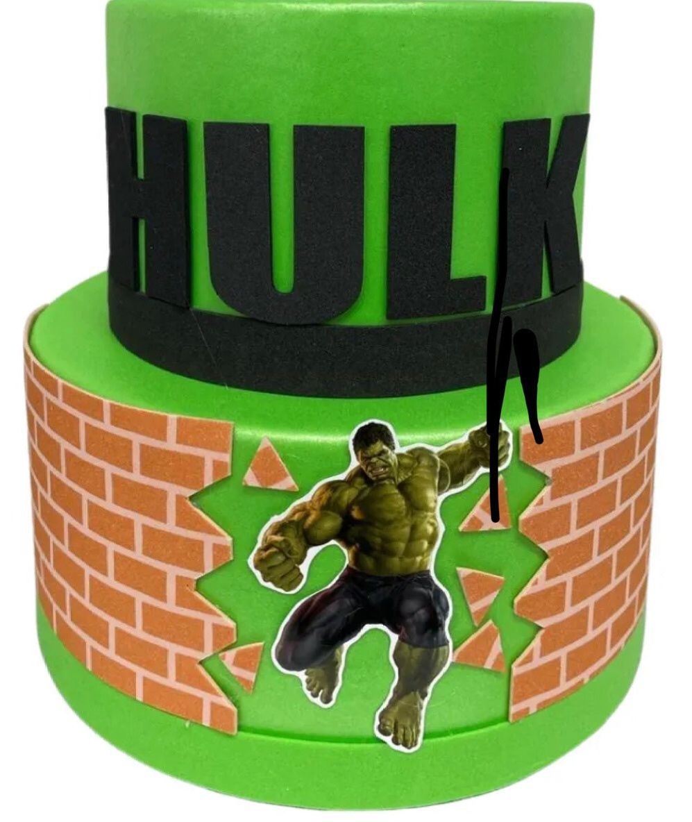 Bolo Fake - Hulk  - tamirespegueemonte