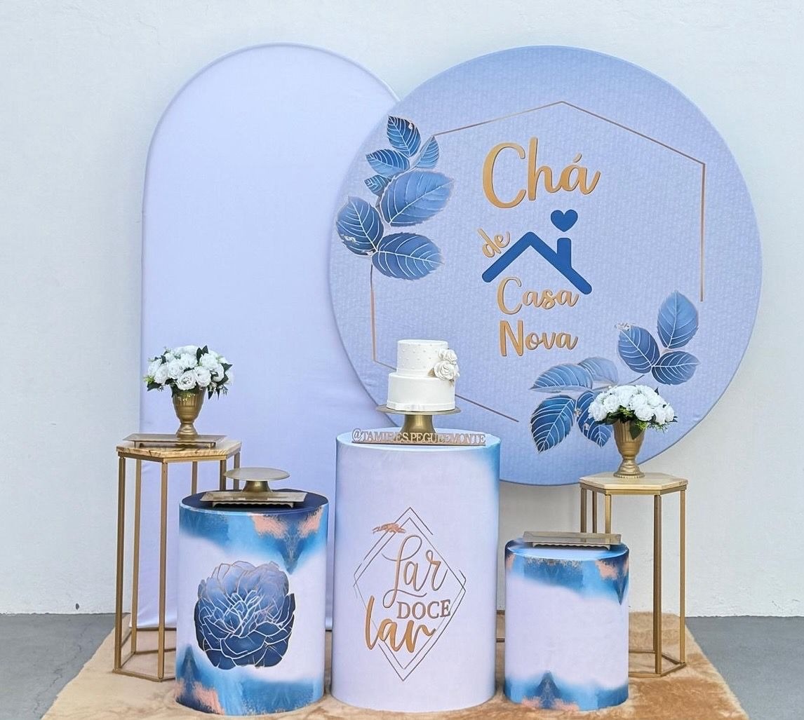 Chá de Casa Nova Azul Kit 3 - tamirespegueemonte