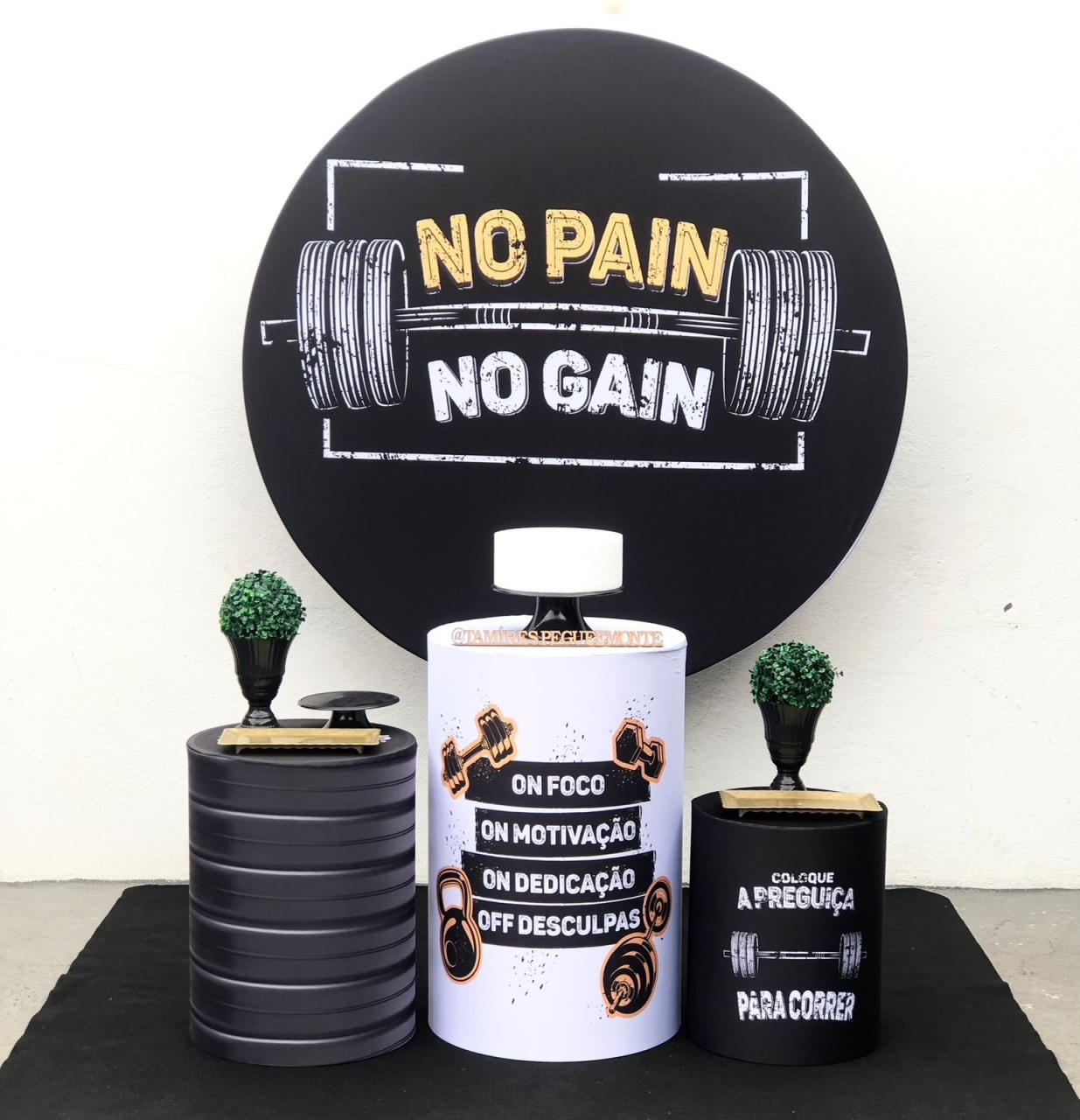 Academia No Pain No Gain - Kit 1 - tamirespegueemonte