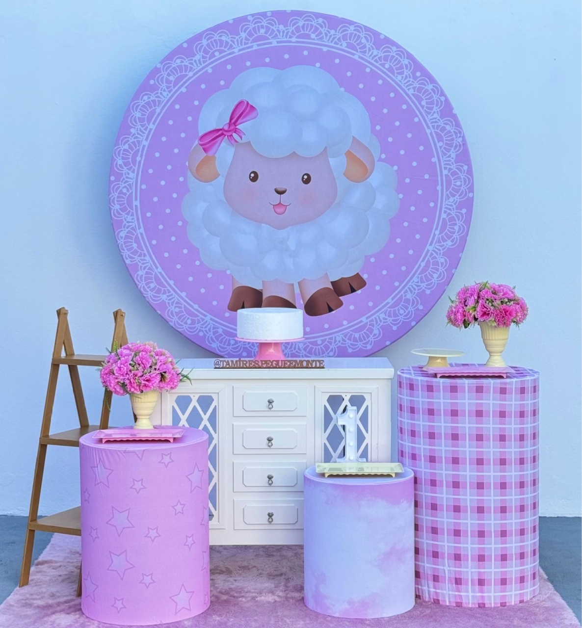 Ovelhinha Rosa - Kit 2 - tamirespegueemonte