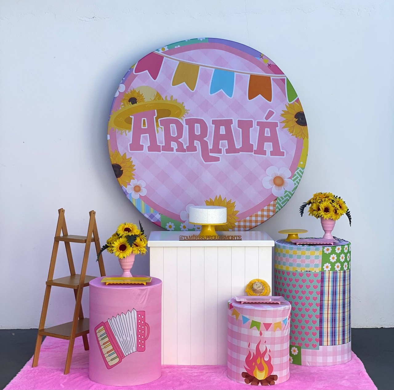Arraiá Rosa - Kit 2 - tamirespegueemonte